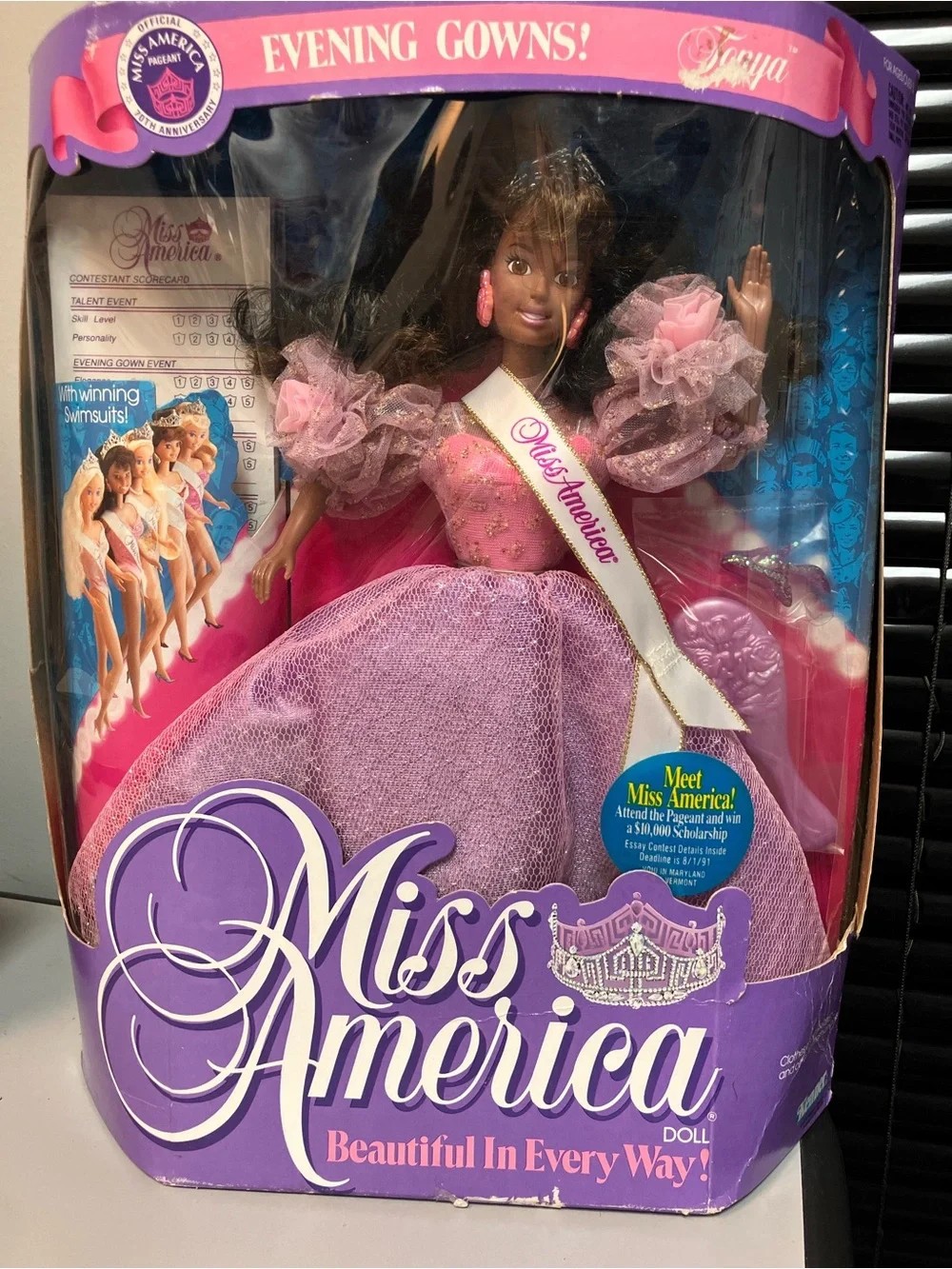 Barbie Miss America Doll in Pink and Purple Gown